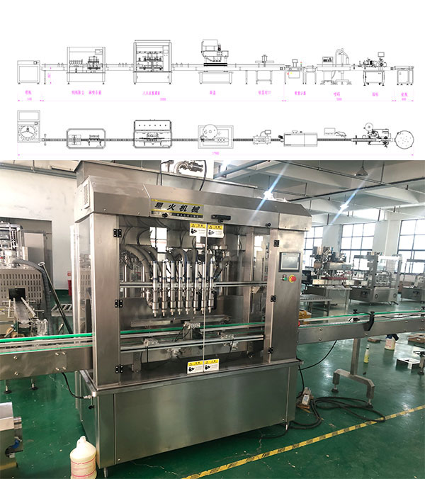 全自动火锅蘸酱灌装机械规划图