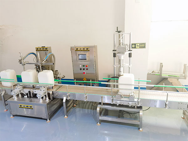 称重式酱料灌装机生产线