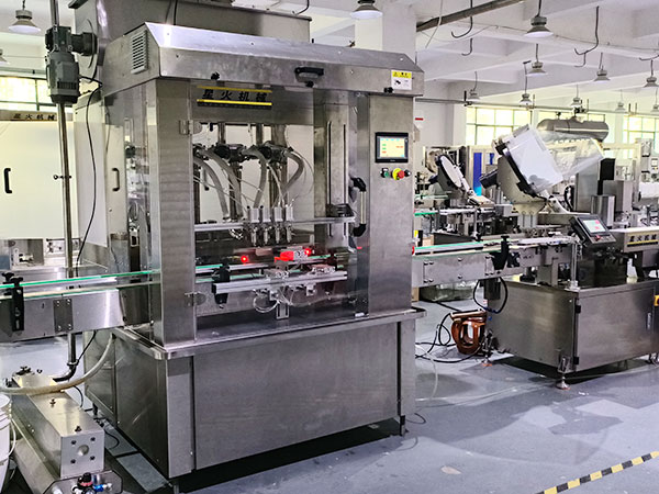 四头直线式全自动火锅底料灌装机